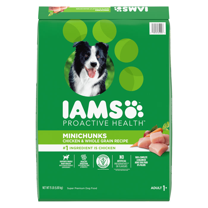 IAMS Proactive Health Chicken Chunks Adult Dog Food, 6.8-kg
