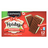 Chapman's Holiday Moments Peppermint Ice Cream Sandwich 12pk. -120ml