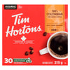 Tim Hortons Fine Grind Coffee 100% Colombian Roast: Dark Medium Recyclable K-Cup Pods, 30-Pack, 315-g