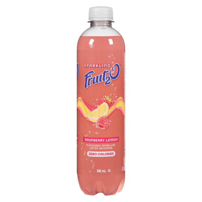 Fruit2O Raspberry Lemon Flavoured Sparkling Water - 502ml