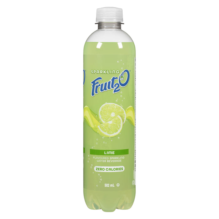 Fruit2O Lime Twists Flavoured Sparkling Water Beverage - 502ml