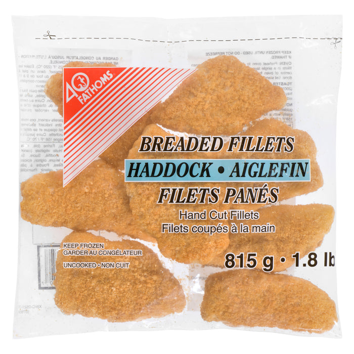 40 Fathoms Haddock Breaded Fillets - 815g