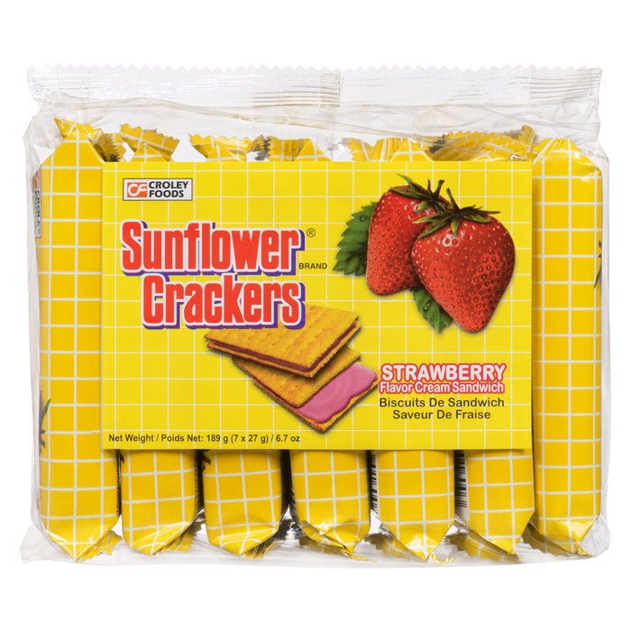 Croley Foods Sunflower Strawberry Flavour Crackers, 175-g