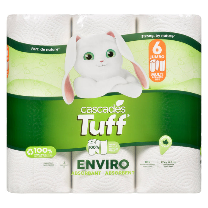 Essuie-tout Cascades Tuff Enviro  emb. de 6
