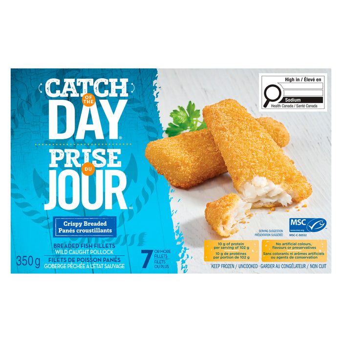 Catch of the Day Breaded Fish Fillets, 350 g