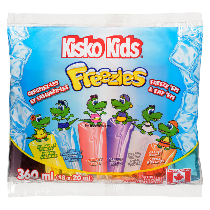 Kisko Kids Freezies, Emballage de 18, 20 ml