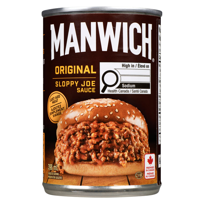 Manwich Sloppy Joe Sauce Original, 398 ml