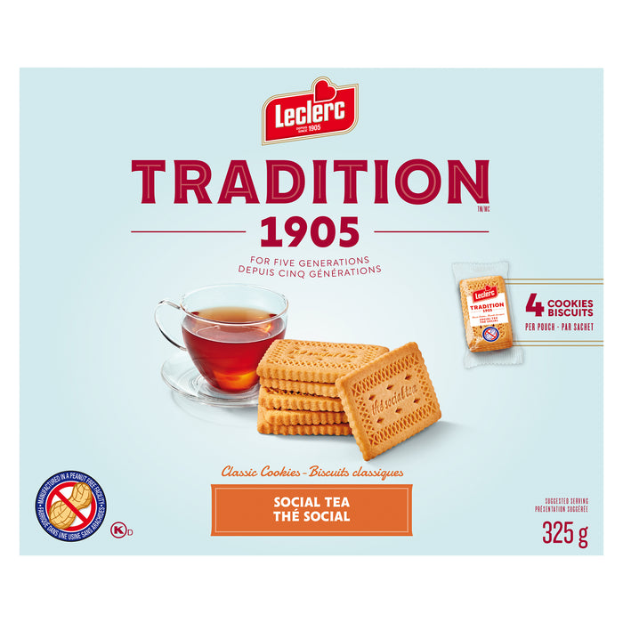 Leclerc Tradition Social Tea Cookies - 325g