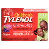 Tylenol Children's Acetaminophen USP 160-mg Grape Chewable Tablets, 20-Pack
