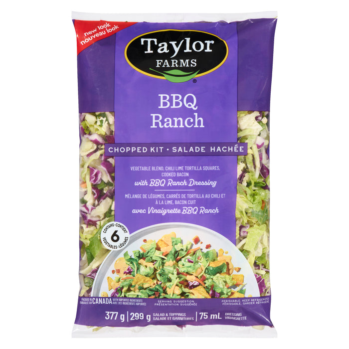 Taylor Farms Salade Hachée BBQ Ranch, 377 g