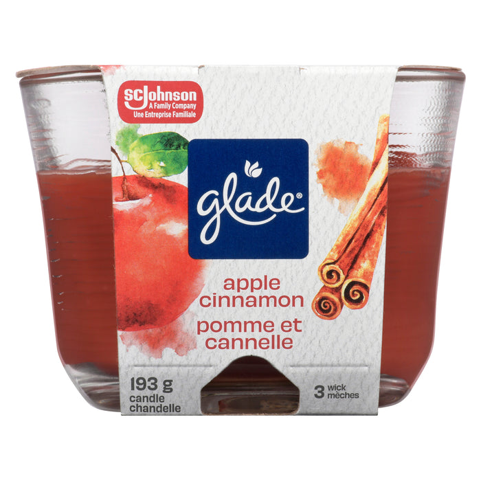 Glade 3 Wick Candle Welcoming Apple Cinnamon