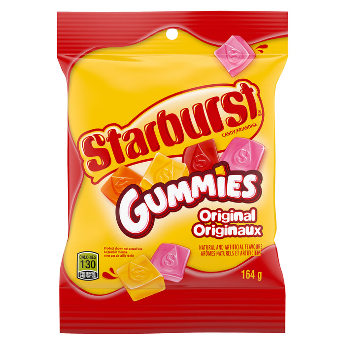 Starburst Friandise Gummies Originaux, 164 g