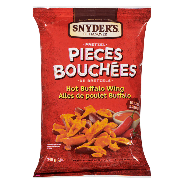 Bretzels en bâtonnets saveur d'ailes de poulet buffalo épicé Snyder's de Hanover - 240 g