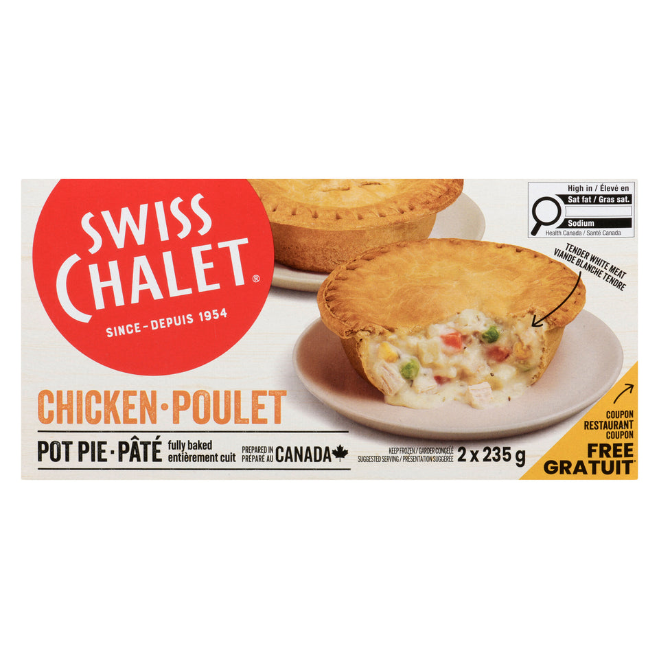 Swiss Chalet Chicken Pot Pie, 2-Pack, 235g – Giant Tiger