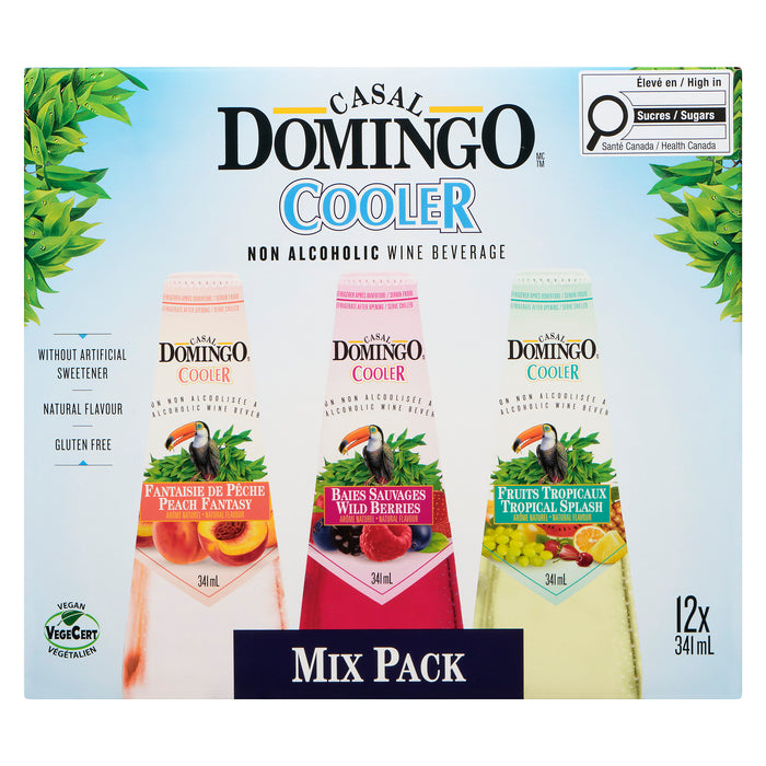 Casal Domingo Non-Alcoholic Wine Beverage Cooler Mix-Pak 12-Pack, 341 ml