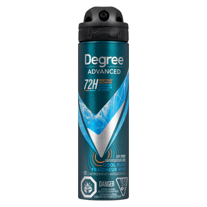Déodorant en vaporisateur à sec Degree Active Shield pour hommes  fraîcheur vive - 107 g