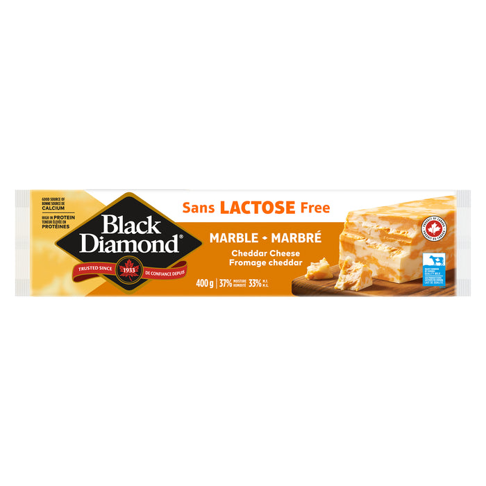 Black Diamond Lactose Free Marble Cheddar Cheese - 400g