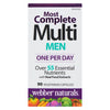 Webber Naturals Multi le Plus Complet pour Hommes Capsules Végétariennes, Emballage de 90