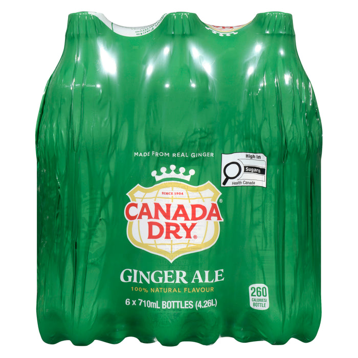 Canada Dry Soda Gingembre, emb. de 6, 710 ml