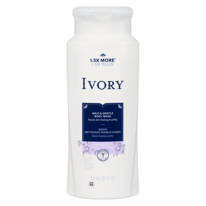 Ivory Clean Lavender Scented Body Wash - 621mL