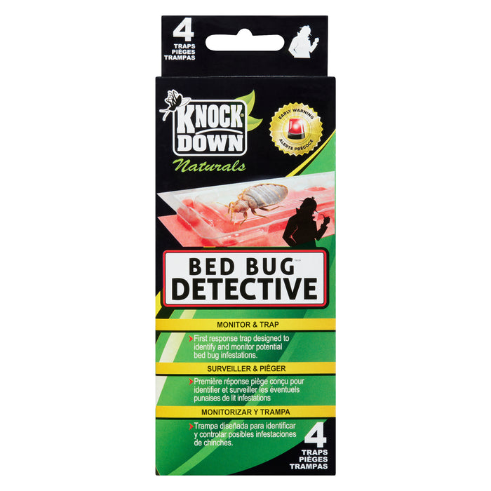 Détecteur de punaises de lit Knock Down Bed Bug Detective, emb. de 4