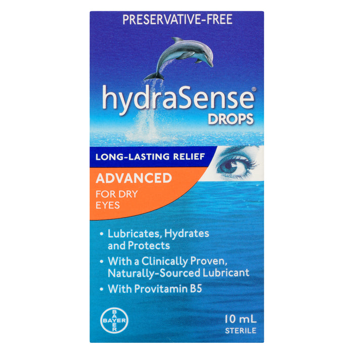 HydraSense Long Lasting Relief Drops Advanced for Dry Eyes - 10ml