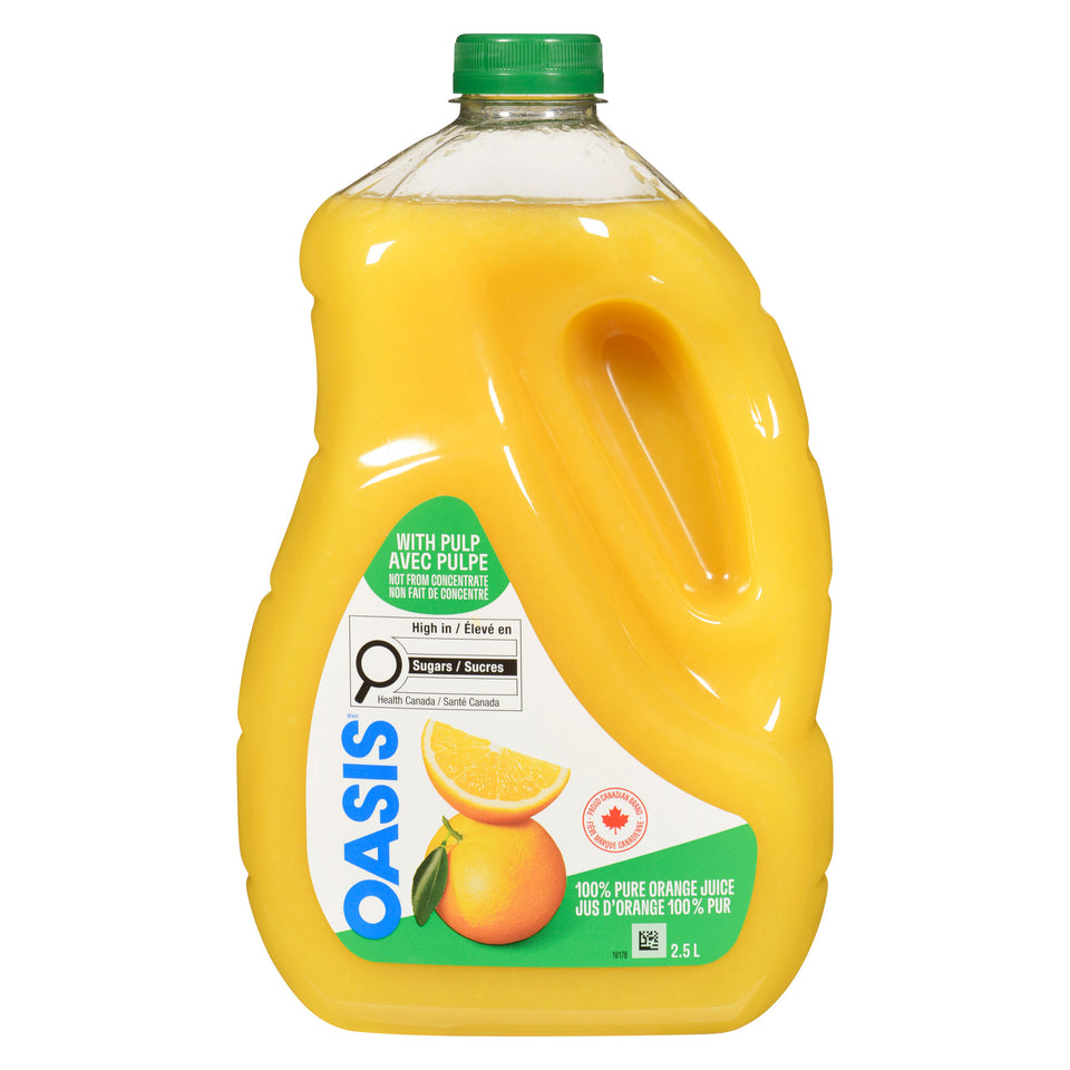 Oasis Orange Juice with Pulp, 2.5 L – Giant Tiger