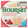 Boursin Soft White Cheese Cranberry & Pepper 38 % M.F., 150 g