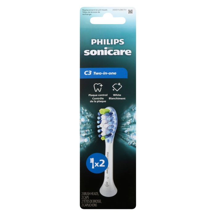 Philips Sonicare C3 Premium Plaque Control Electric Toothbrush Heads - 2pk.