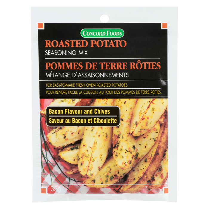 Concord Foods Mélange d'Assaisonnements Pommes de Terre Rôties Saveur au Bacon et Ciboulette, 35 g