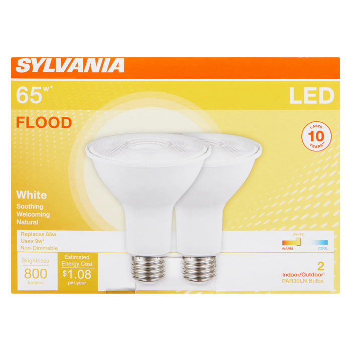 Sylvania Faisceau Large Blanc DEL 65 W Lampes PAR30LN, emb. de 2