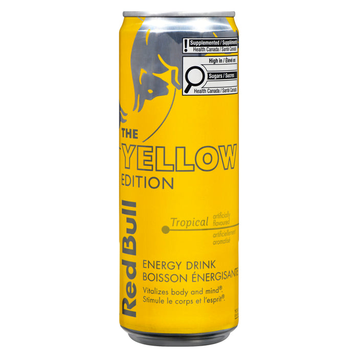 Red Bull The Yellow Edition Boisson énergisante Tropical, 355-ml