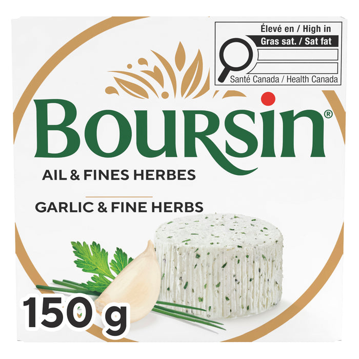 Boursin Soft White Cheese Garlic & Fine Herbs,39 % M.F., 150 g