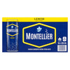 Montellier Eau de Source Naturelle Gazéifiée Arôme Naturel de Citron Canettes Minces, emb de 10, 355 ml