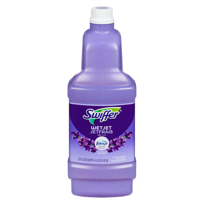 Recharge de solution nettoyante multisurface pour plancher en bois parfum de lavande Swiffer WetJet - 1,2 L