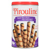 Pirouline Gaufrettes Roulées Fourrées à Saveur de Chocolat Noir, 400 g