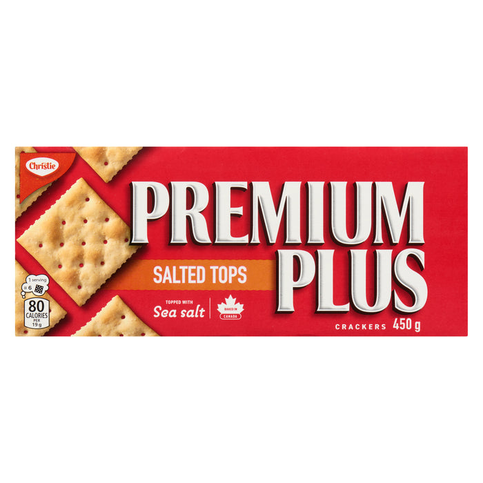 Christie Premium Plus Salted Tops Crackers - 450g