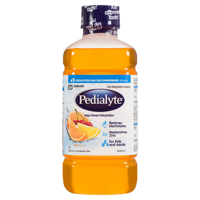 Pedialyte Solution de Réhydratation Orale Saveur de Fruits, 1 L