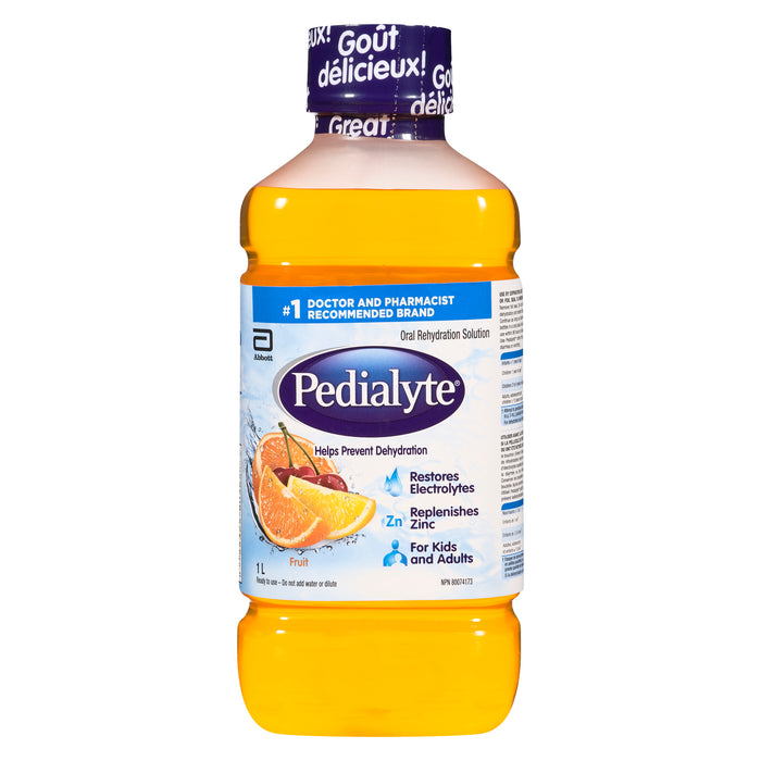 Pedialyte Solution de Réhydratation Orale Saveur de Fruits, 1 L