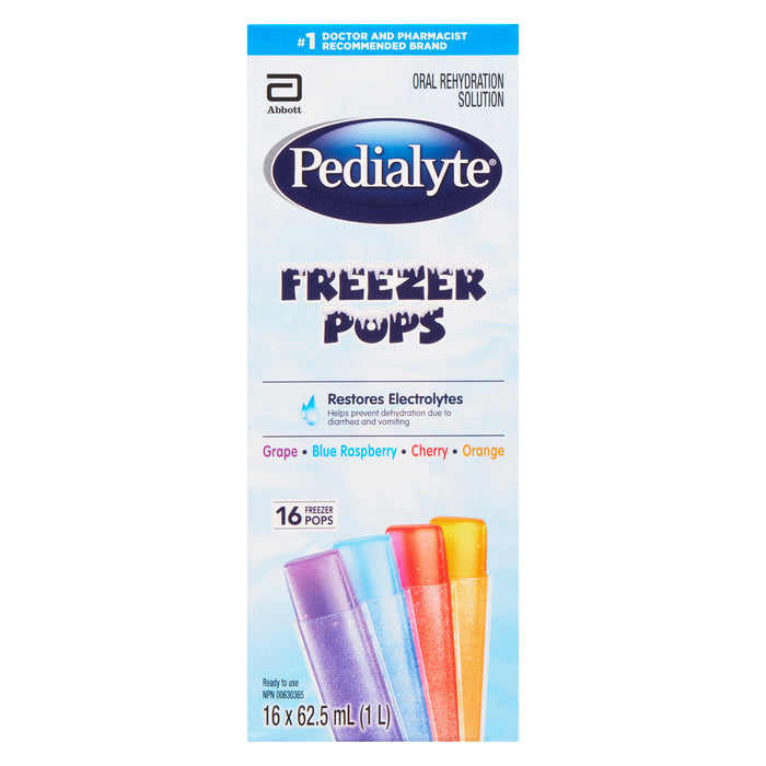 Pedialyte Freezer Pops, 62.5-ml, 16-Pack