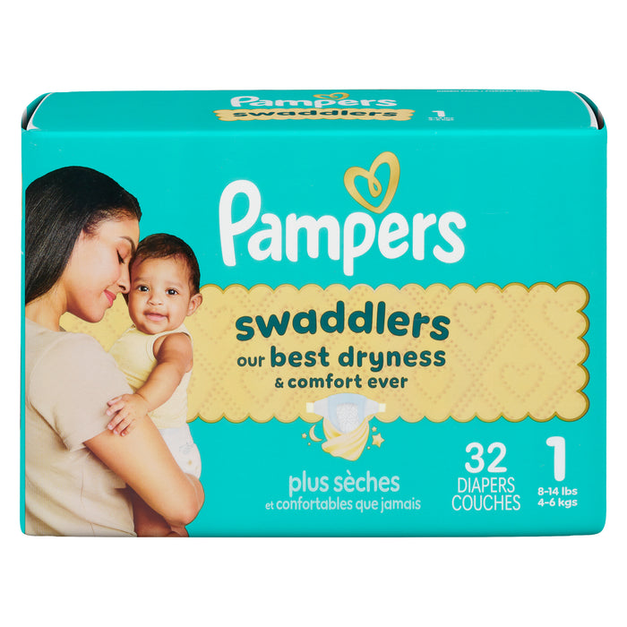 Pampers Swaddlers Size 1 Diapers - 32pk.