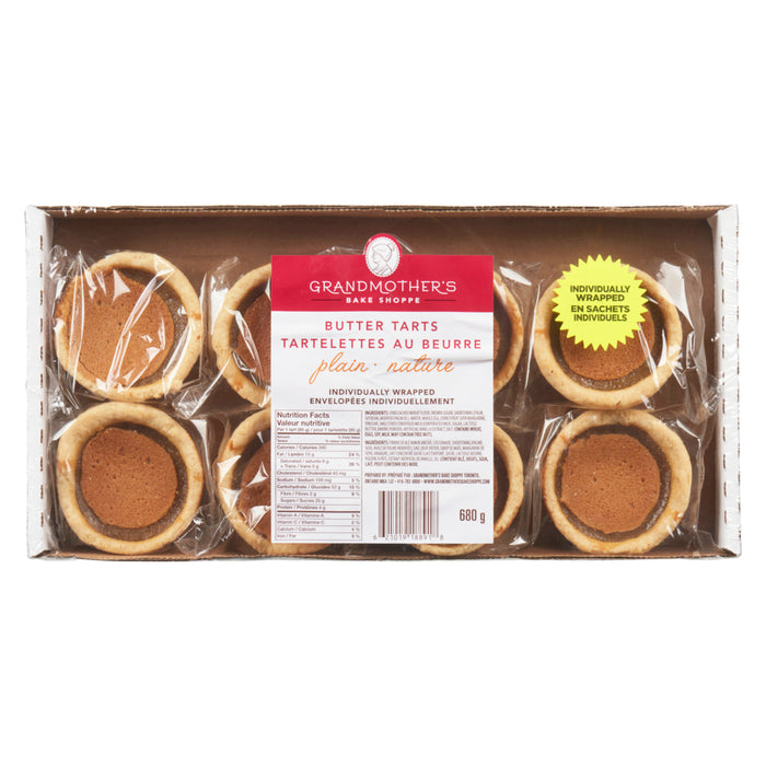 Grandmother's Bake Shoppe Plain Butter Tarts 8pk. - 680g