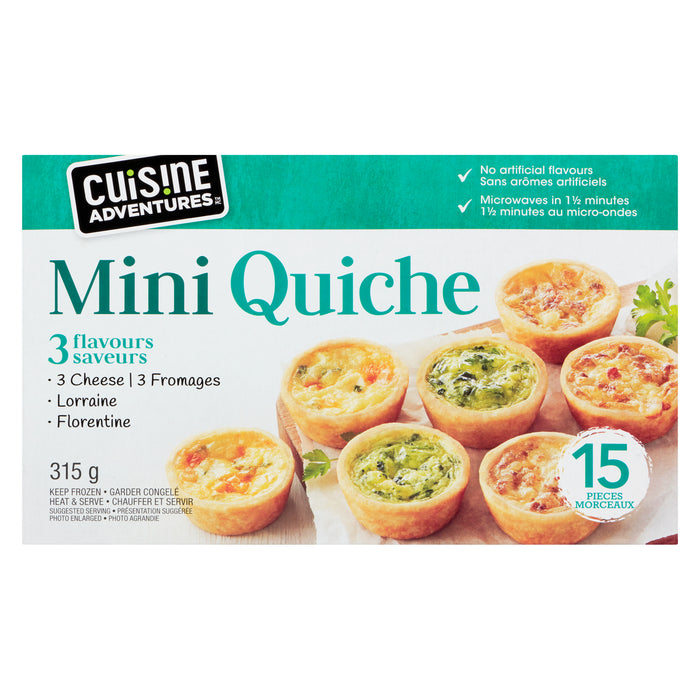 Cuisine Adventures Mini Quiches - 315g