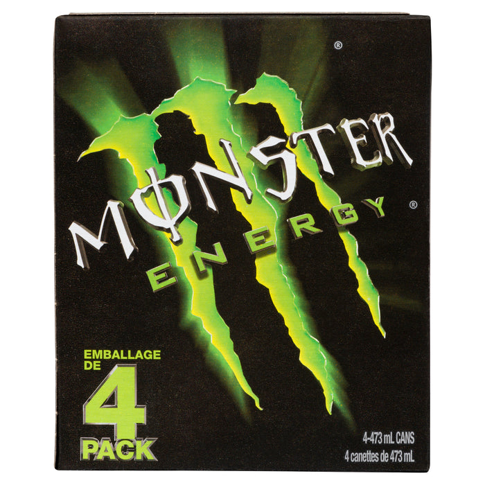 Boisson énergisante Monster, emb. de 4, 473 ml