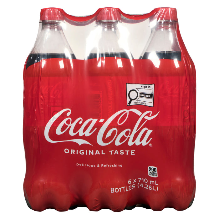 Boisson gazeuse Coke de Coca-Cola, emb. de 6 - 710 ml