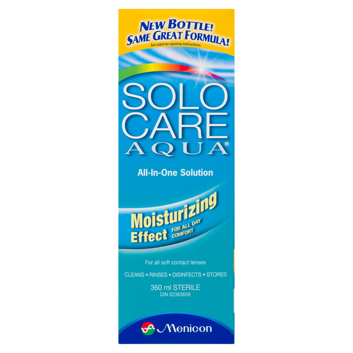 Solution tout-en-un Solocare Aqua de Menicon, 360 ml