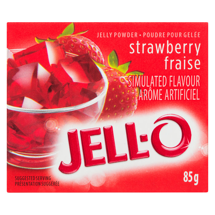 Jell-O Jelly Powder Strawberry, 85 g