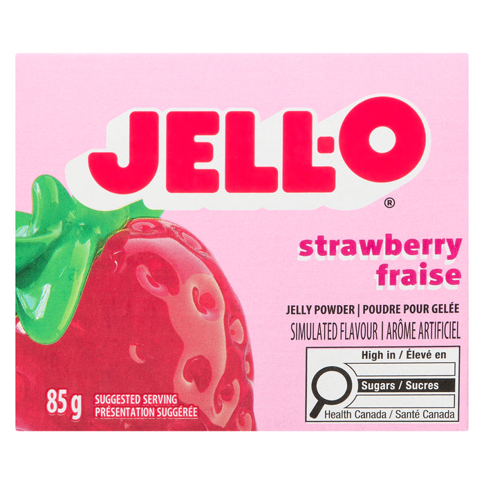 JELL-O Poudre pour Gelée Fraise, 85 g