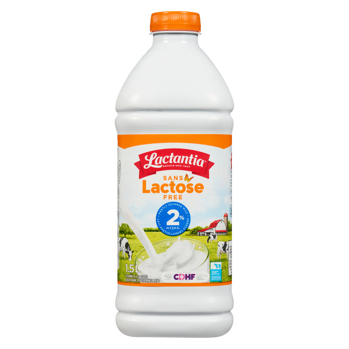 Lactantia Sans Lactose Lait Partiellement Écrémé 2% M.G., 1.5 L