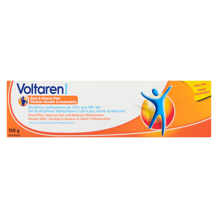 Voltaren Emulgel Douleur Dorsale et Musculaire Format économique, 150 g